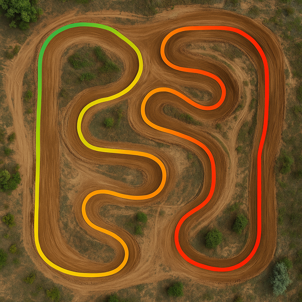 Carte de circuit avec heatmap